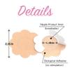 50 Pieces Nipple Cover Breast Covers, Disposable Bra Pad, Breast Pasties Self-Adhesive No Show Bra For Women, by Flashsalestore Beige view 3