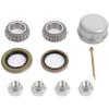 ECCPP Boat Trailer Hub Kit 4 Bolt 1-1/16 L44649 Silver Tapered Spindle Galvanized 2,000 Lbs Axle Kit view 3