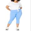 Amazon Essentials Women's Active Sculpt Workout Athleisure High Rise Capri Leggings (Available in Plus Size), French Blue, XX-Large view 4