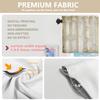 BaoNews Gold Vintage Simple Stripe Kitchen Valances for Windows,Brown Beige Blackout Valances Curtains Multilayer Polyester Drapes for Kitchen Bedroom 2 Pack 52X18 Inches view 4