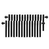 BaoNews Simple Striped Kitchen Valances Window Curtain, Black White Zebra Stripe Pattern Modern Blackout Decoration Small Window Valances Curtains Drapes for Kitchen Bedroom, 52 X 18 Inch Set of 2 view 1