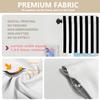 BaoNews Simple Striped Kitchen Valances Window Curtain, Black White Zebra Stripe Pattern Modern Blackout Decoration Small Window Valances Curtains Drapes for Kitchen Bedroom, 52 X 18 Inch Set of 2 view 4