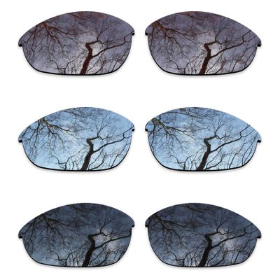ToughAsNails 3 Pair Polarized Replacement Lenses for Oakley Half Jacket Pack-BSB1