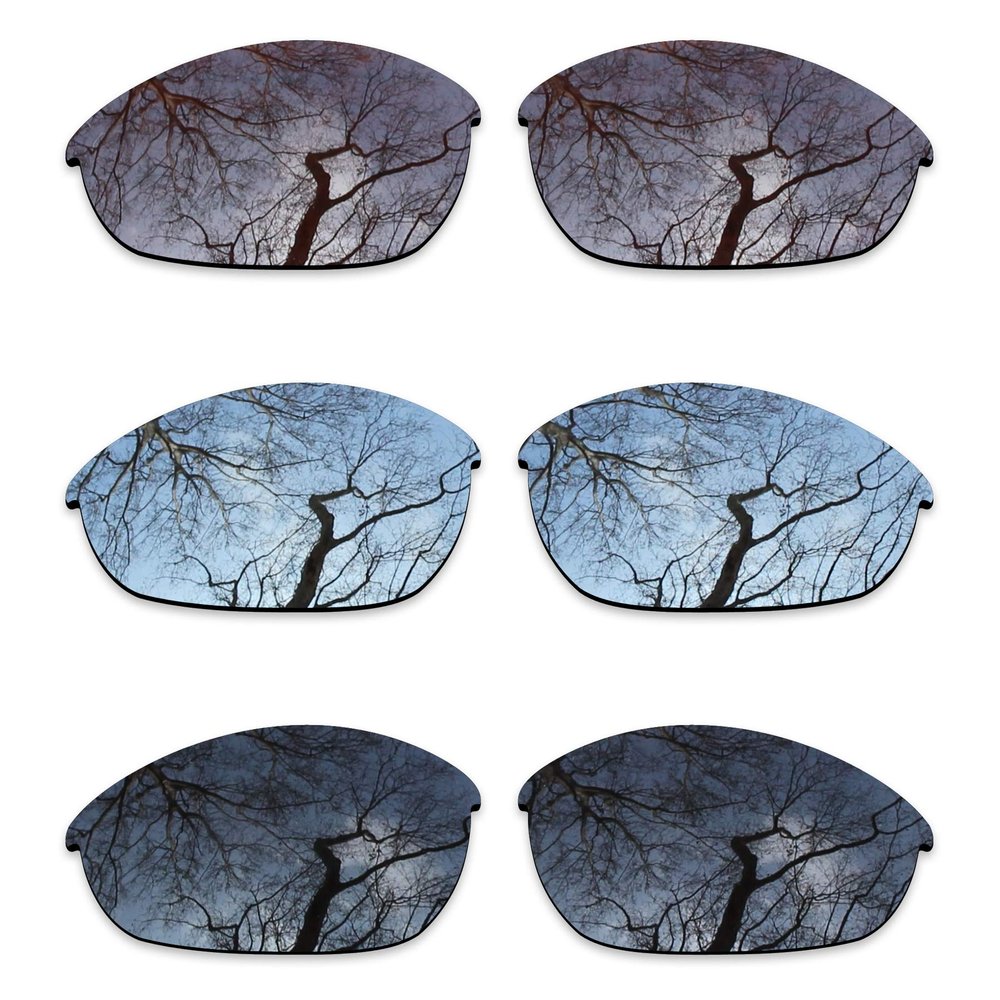 ToughAsNails 3 Pair Polarized Replacement Lenses for Oakley Half Jacket Pack-BSB1