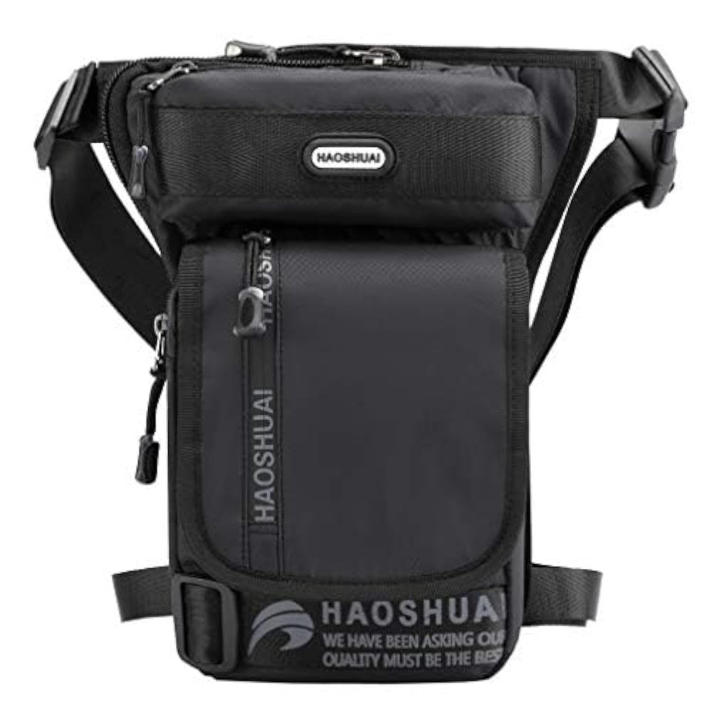 Casual Drop Leg Bag Outdoor Waist Pack for Men Women Travel Tactical Sports Motorcycle Bike Cycling Hiking Hunting Fishing Hip Bum Belt Waist Fanny Pouch Thigh Pocket
