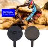 Micro Traders 2 Pairs Mountain Bike Disc Brake Pads Resin Semi-Metallic 4mm Thickness Compatible with PROMAX DC400 DC610 DC610J view 2