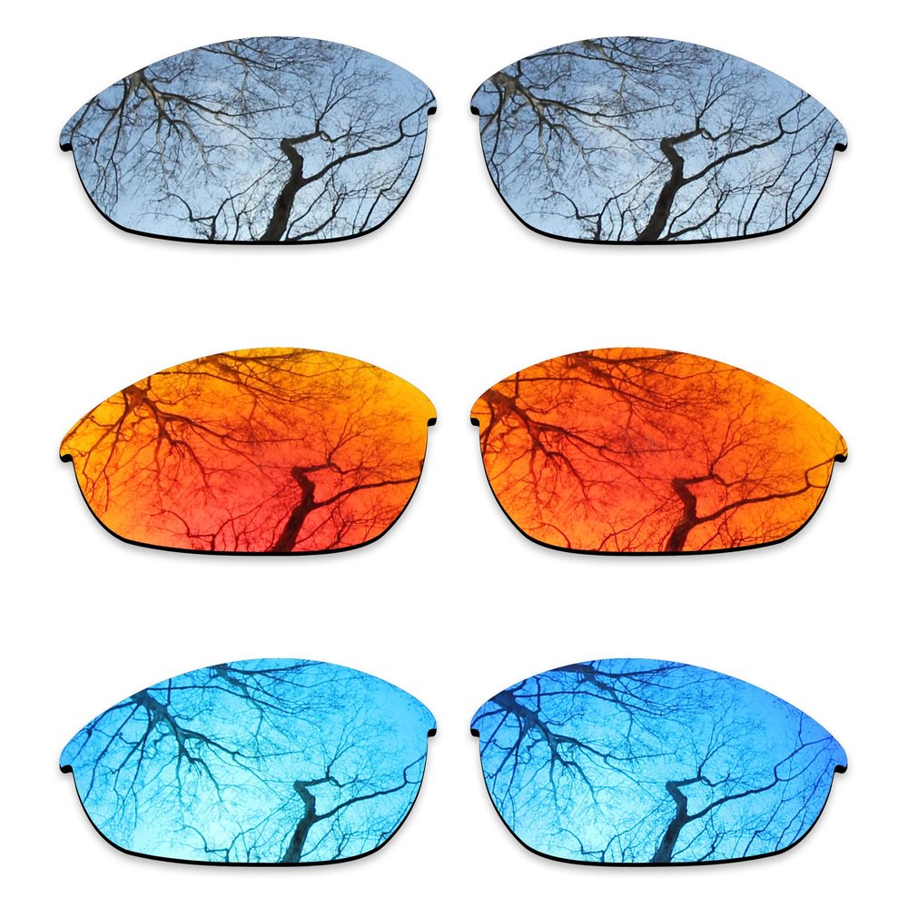 ToughAsNails 3 Pair Polarized Replacement Lenses for Oakley Half Jacket Pack-IFS3