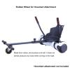 4'' Quiet Rubber Wheel Replacement for Hoverboard Seat Attachment (Single Bolt Type) (4'') view 3