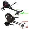 4'' Quiet Rubber Wheel Replacement for Hoverboard Seat Attachment (Single Bolt Type) (4'') view 4