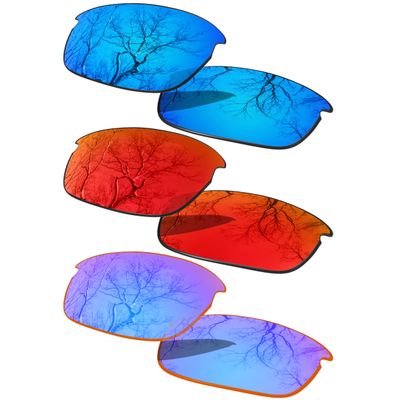 3 Pair Polarized Replacement Lenses for Oakley Bottle Rocket OO9164 Sunglasses Pack-IFG7