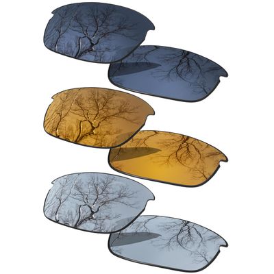 3 Pair Polarized Replacement Lenses for Oakley Bottle Rocket OO9164 Sunglasses Pack-SBS3