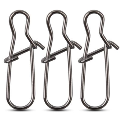 120pcs Fishing Duo Lock Snaps,Strong Nice Snap Swivel Stainless Steel Lure Hook Connector Fishing Tackle for Freshwater Saltwater,Test 26LB-220LB (5#)