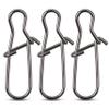 120pcs Fishing Duo Lock Snaps,Strong Nice Snap Swivel Stainless Steel Lure Hook Connector Fishing Tackle for Freshwater Saltwater,Test 26LB-220LB (5#) view 1