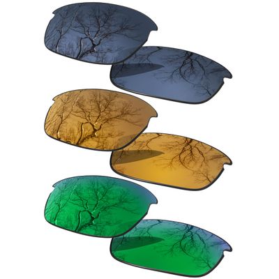 3 Pair Polarized Replacement Lenses for Oakley Bottle Rocket OO9164 Sunglasses Pack-SBE4
