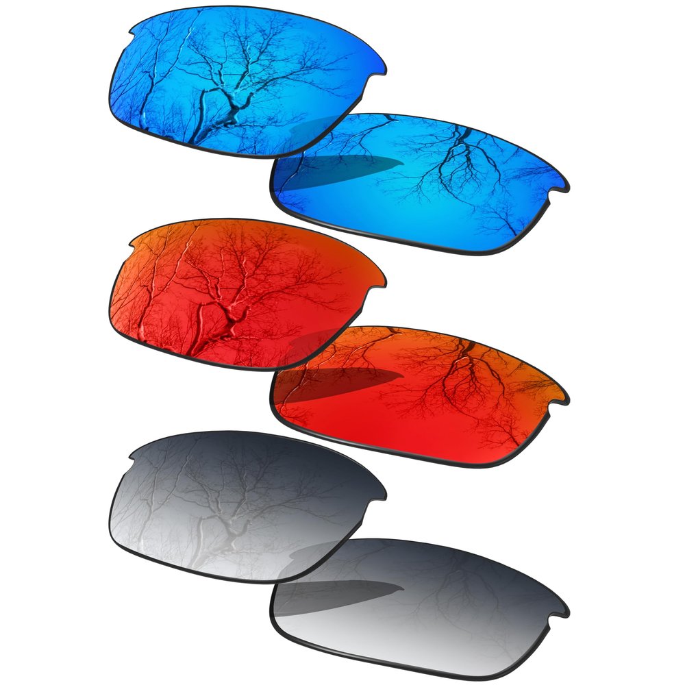 3 Pair Polarized Replacement Lenses for Oakley Bottle Rocket OO9164 Sunglasses Pack-IFG9