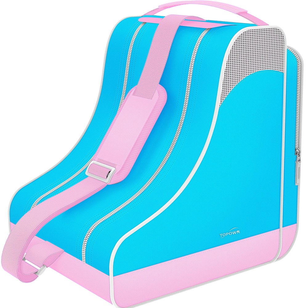 TOPOWN Premium Ice Skate & Roller Skate Bag for Men, Women & Kids - Up to Size 12(US)