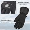 TRIWONDER Kids Winter Ski Snow Gloves Children Snowboard Gloves Cold Weather Waterproof for Boys Girls Toddler (Black, S (4-6 Years Old)) view 3