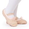 Ballet Shoes for Toddler Girls Ballet Slippers Leather Full Sole Kids Women Dance Ballerina Shoes(Beige/11 Little Kid) view 3
