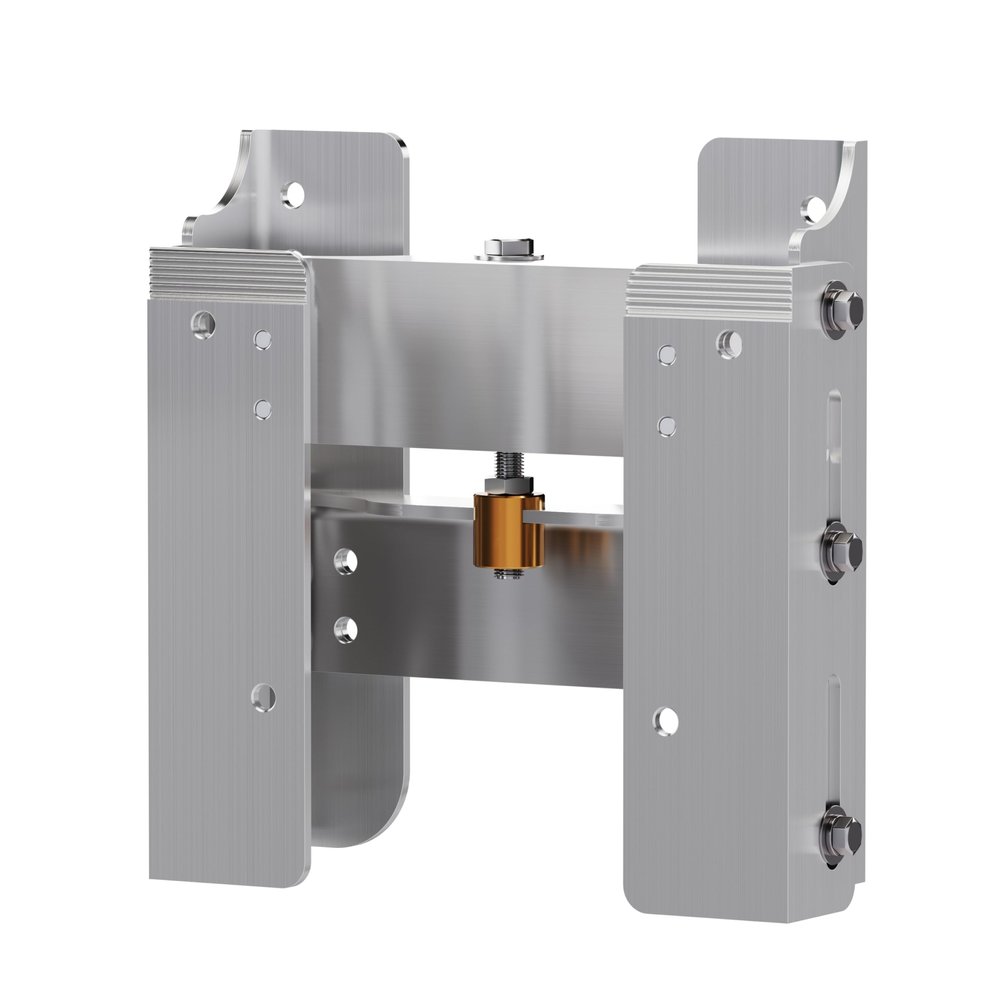ECOTRIC 4'' Adjustable Set Back Jack Plate Outboard Motor Jack for Boat Steering System Aluminum