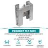ECOTRIC 4'' Adjustable Set Back Jack Plate Outboard Motor Jack for Boat Steering System Aluminum view 3