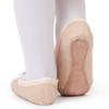 Ballet Shoes for Women Leather Girls Ballet Slippers Full Sole Adult Dance Ballerina Shoes (Beige/5 Big Kid) view 2