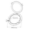 Qiilu Boat Porthole, 10in Round Marine Hatch, Black, Tempered Glass, Compatible with Boat, Passenger Side view 2