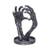 Nemesis Now Gothic Mummified Love Heart Hands Jewellery Dish Holder, Silver, 22cm view 4