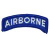 AGSU PATCH, Airborne rocker, White on Blue view 1