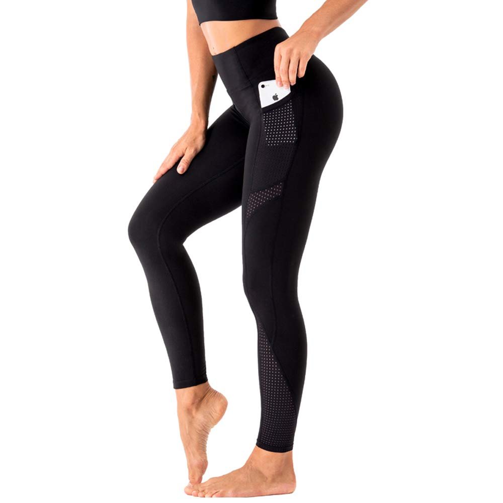 Beauty_yoyo Women's Yoga Leggings with Pockets Workout Gym Pants for Women High Waisted Tummy Control 4 Way Stretch