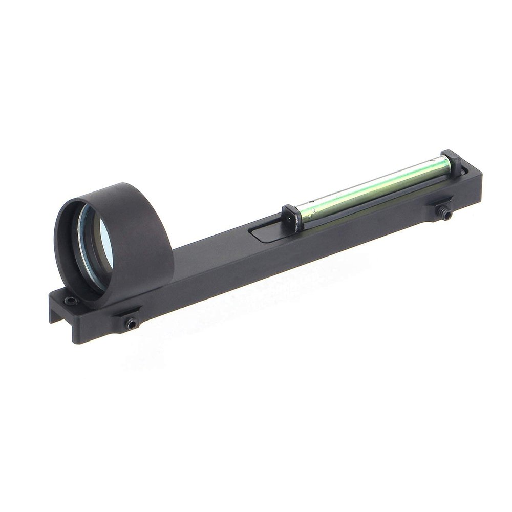 ToopMount 1X28 Green Dot Sight Lightweight Optics Scope Outdoor Sport Sight Tactical Green Fiber Optic Dot Sight Fully Coated Scope with Center Dot, for 5.5-10mm Rib Rail