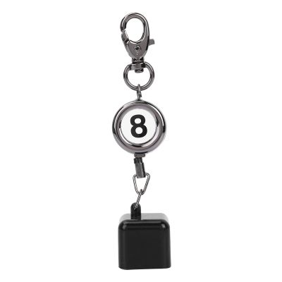 Demeras Billiards Cue Chalk Holder Retractable Drawing Belt Portable Snooker Pool Cue Chalk Tip Key Billiard Accessories