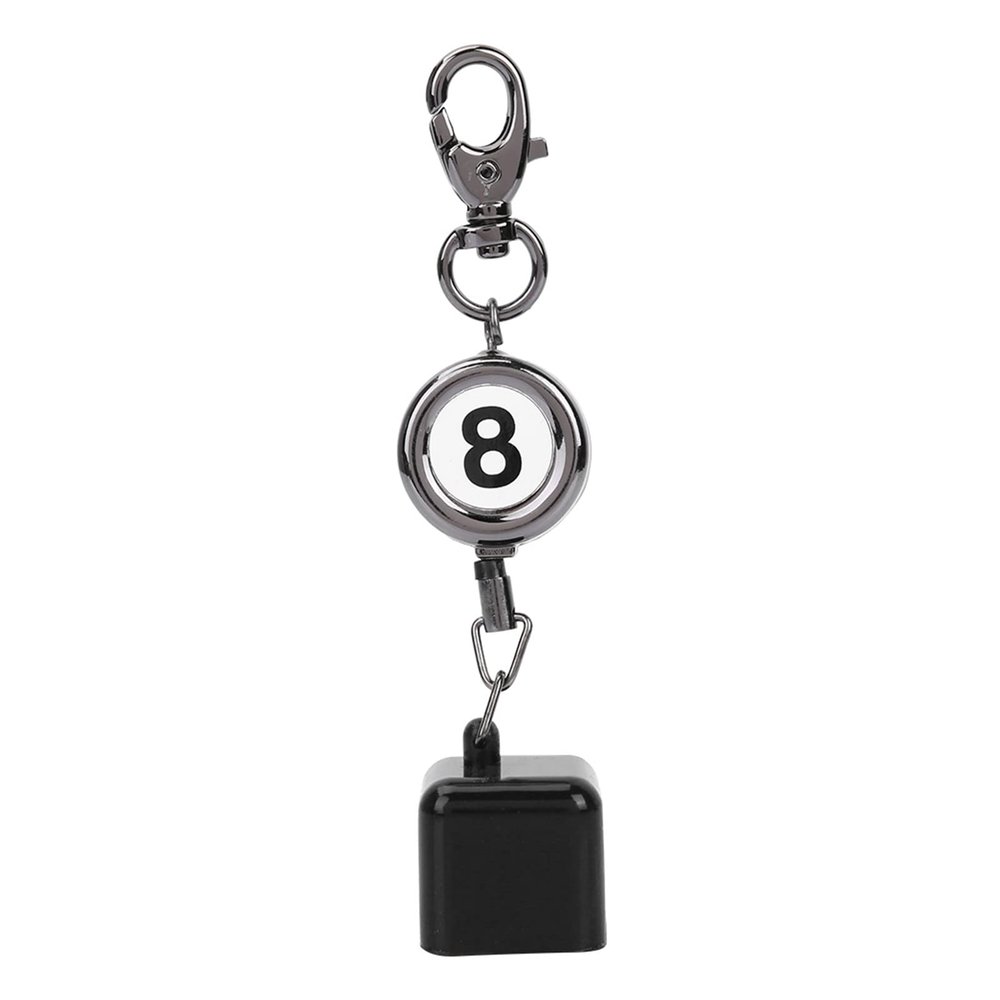 Demeras Billiards Cue Chalk Holder Retractable Drawing Belt Portable Snooker Pool Cue Chalk Tip Key Billiard Accessories