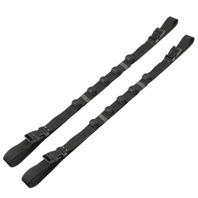 Aventik 2 Pack Car Fishing Rod Holder Adjustable Fishing Pole Holder Belt Straps, Vehicle With 4 Handle Fishing Pole Rack Fishing Rod Rack Carrier for Car SUV Van Truck(Black)