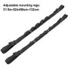 Aventik 2 Pack Car Fishing Rod Holder Adjustable Fishing Pole Holder Belt Straps, Vehicle With 4 Handle Fishing Pole Rack Fishing Rod Rack Carrier for Car SUV Van Truck(Black) view 2