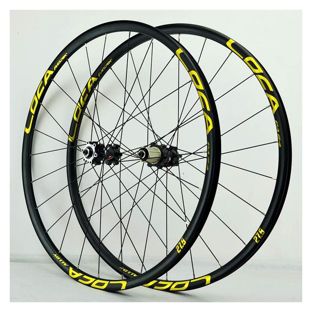 Bikes Wheel Set Quick Release Front Rear Wheel Aluminum 26/27.5/29 Inch Straight Pull 4 Palin Disc Brake Six Claw 8/9/10/11/12 Speed (Color : A, Size : 27.5in)