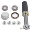 ECCPP Boat Trailer Hub Kit 4 Bolt 1-1/16 L44649 Black Round Spindles 2,000 Lbs Axle Kit Idler Hubs view 2