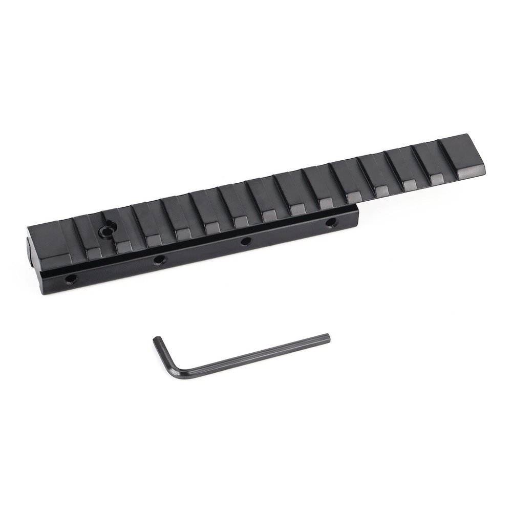 ToopMount 14 Slots Rail Mount Rail Mount Tactical Picatinny Rail Dovetail to Picatinny Adapter for 11mm to 20mm Converter Rail Mount, Lightweight Rail Mount for 1913 Rails