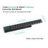 ToopMount 14 Slots Rail Mount Rail Mount Tactical Picatinny Rail Dovetail to Picatinny Adapter for 11mm to 20mm Converter Rail Mount, Lightweight Rail Mount for 1913 Rails view 2
