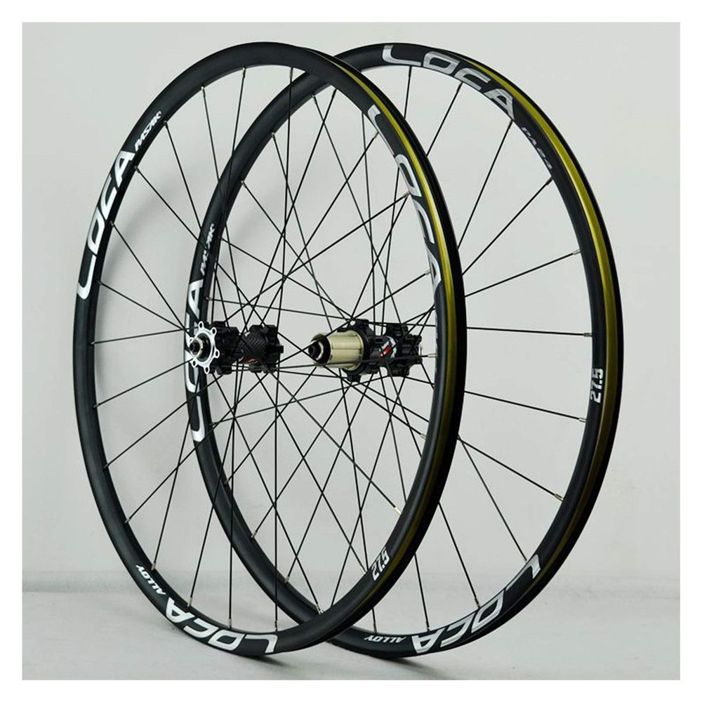 Bikes Wheel Set Quick Release Front Rear Wheel Aluminum 26/27.5/29 Inch Straight Pull 4 Palin Disc Brake Six Claw 8/9/10/11/12 Speed (Color : D, Size : 27.5in)
