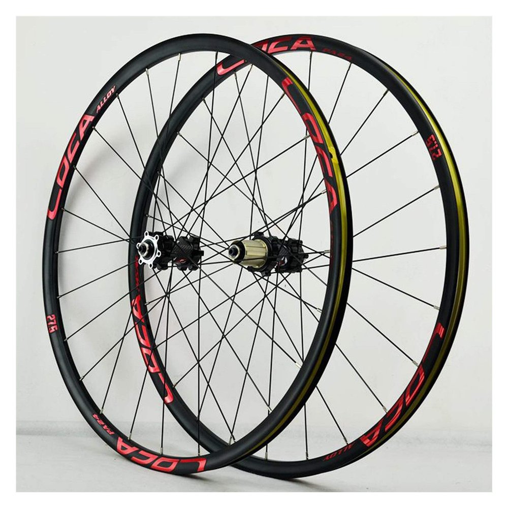 Bikes Wheel Set Quick Release Front Rear Wheel Aluminum 26/27.5/29 Inch Straight Pull 4 Palin Disc Brake Six Claw 8/9/10/11/12 Speed (Color : C, Size : 27.5in)