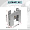 KUAFU 4'' Set Back Jack Plate Manual Power Lift Transom Outboard Boat Motor view 2