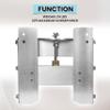 KUAFU 4'' Set Back Jack Plate Manual Power Lift Transom Outboard Boat Motor view 4