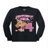 4th Birthday Girl Shirt - Paw Patrol Skye Long Sleeve Tee and Fun Party Gift for 4-Year-Old Toddlers and Kids 4T Black view 1