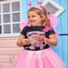 Skye Paw Patrol 4th Birthday Girl Shirt for 4 Year Old Girls - Pup-Themed Party Toddler T-Shirt 5T Black view 3
