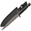 SANZ Damascus Hunting Knife 12.5 Inch - Camping Knife with Full Tang Blade, Damascus Handle & Sheath - Black Outdoor Knife for Hunting, Camping & Outdoor uses view 1