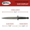 SANZ Damascus Hunting Knife 12.5 Inch - Camping Knife with Full Tang Blade, Damascus Handle & Sheath - Black Outdoor Knife for Hunting, Camping & Outdoor uses view 4