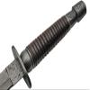 SZCO SANZ Damascus Hunting Knife 12.5 Inch - Camping Knife with Wood Handle, Full Tang Blade & Sheath - Outdoor Knife for Hunting, Camping & Outdoor uses view 2