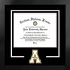 Campus Images NCAA Appalachian State Mountaineers Unisex Spirit Diploma Manhattan Black Frame with Bonus Lithograph, Black, One Size view 1
