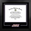 Campus Images James Madison University, 12 x 16 Manhattan Black  Printed Logo, Black & Purple view 1