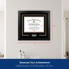 Campus Images University of Central Florida Diploma Frame 8.5 x 11  Manhattan Black Frame with Printed UCF Logo Official Graduation Display view 2